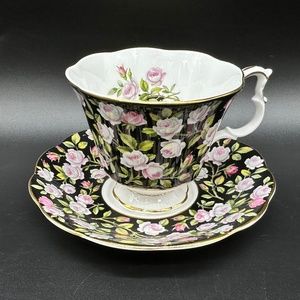 Royal Albert Merrie England Series Alton Tea Cup Saucer Set England Bone China